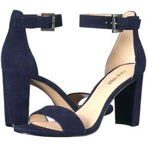Nine West Dark Blue Ankle Strap Heels